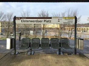 Photo art by Claudio Galamini: Elsterwerdaer Platz subway station with a calm ambiance