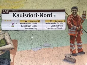 Photo art by Claudio Galamini: Kaulsdorf-Nord subway station in a calm setting