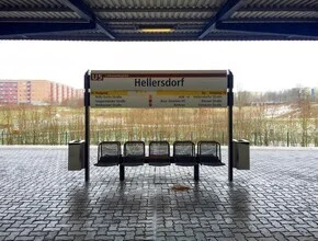 Photo art by Claudio Galamini: Hellersdorf subway station in soft colors