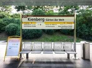 Photo art by Claudio Galamini: Kienberg subway station with a calm atmosphere