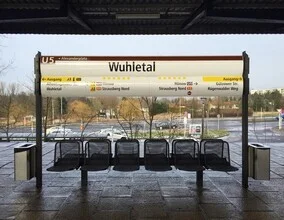 Photo art by Claudio Galamini: Wuhletal subway station in soft colors and calm mood