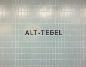 Photo art by Claudio Galamini: quiet Alt-Tegel subway station