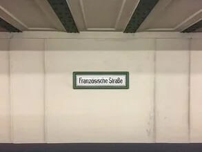 Photo art by Claudio Galamini: subway station Französische Straße in Berlin