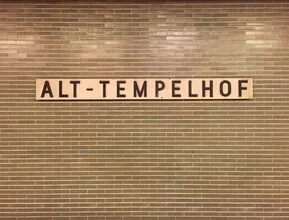 Photo art by Claudio Galamini: calm subway station Alt-Tempelhof
