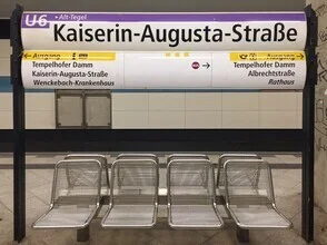 Photo art by Claudio Galamini: subway station with a calm mood and architectural details