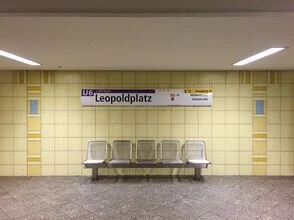 Photo art by Claudio Galamini: Leopoldplatz subway station in a calm atmosphere
