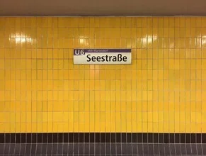 Photo art by Claudio Galamini: Seestraße subway station in Berlin, calm atmosphere