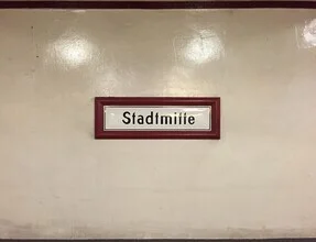 Photo art by Claudio Galamini: city center subway station in soft colors