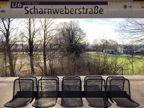Photo art by Claudio Galamini: subway station Scharnweberstraße in calm light.