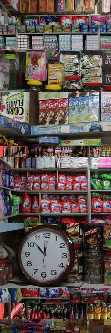 Photo art by Stephanie Meyer: vibrant scene of a Vietnamese shop
