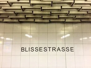 Photo art by Claudio Galamini: Blissestrasse subway station in soft colors