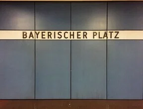 Photo art by Claudio Galamini: subway station Bayerischer Platz in calm light