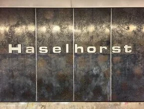 Photo art by Claudio Galamini: Haselhorst subway station in a calm city atmosphere