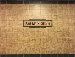 Photo art by Claudio Galamini: Karl-Marx-Straße subway station with urban vibe