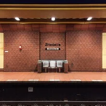 Photo art by Claudio Galamini: Zitadelle Spandau in a calm subway station