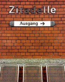 Photo art by Claudio Galamini: Zitadelle Spandau in the subway station