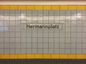 Photo art by Claudio Galamini: urban subway station Hermannplatz