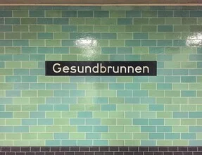 Photo art by Claudio Galamini: Gesundbrunnen subway station in Berlin, capturing urban life.