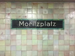 Photo art by Claudio Galamini: tranquil view of Moritzplatz subway station