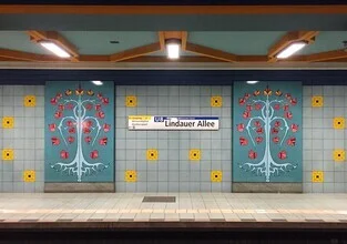 Photo art by Claudio Galamini: subway station Lindauer Allee in an urban setting