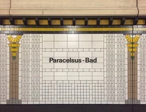 Photo art by Claudio Galamini: Paracelsus-Bad subway station in soft colors