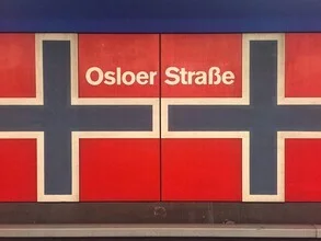 Photo art by Claudio Galamini: Osloer Straße subway station in Berlin, calm ambiance