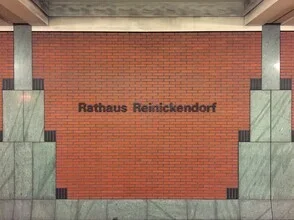 Photo art by Claudio Galamini: urban subway station Rathaus Reinickendorf