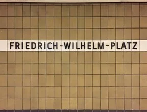 Photo art by Claudio Galamini: Friedrich-Wilhelm-Platz subway station in Berlin