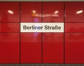 Colorful subway photo: people in Berlin's transportation