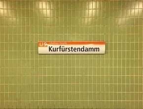 Photo art by Claudio Galamini: U-Bahn station Kurfürstendamm with urban vibe