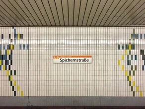Photo art by Claudio Galamini: calm atmosphere at Spichernstraße subway station