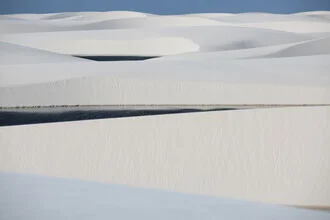 Photo art by Christian Brandstaetter: tranquil lagoon in Lençóis Maranhenses, Brazil.