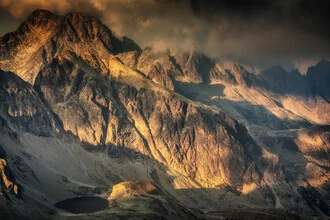 Photo art by Mikolaj Gospodarek: mountain landscape in the High Tatra at sunset