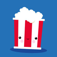 Pia Kolle, Kinderzimmerbild Kawaii Popcorn (Deutschland, Europa)