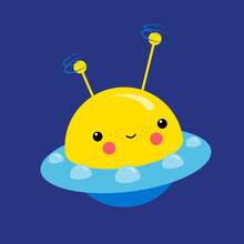 Pia Kolle, Kinderzimmer Kawaii Illustration UFO (Deutschland, Europa)