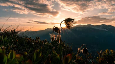 Photo art by Clemens Bartl: gentle sunbeam over mountain landscape