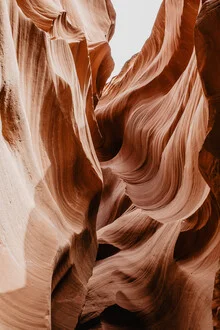 Photo art by Jasmin Hertrich: soft colors and rock formations in Lower Antelope Canyon