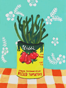 Anita Letuve, Italian Peeled Tomatoes on my Kitchen Table (Netherlands, Europe)