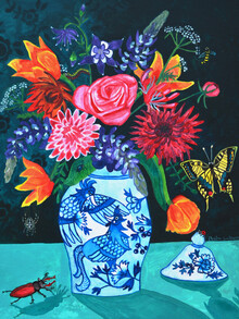 Anita Letuve, Botanical Flower Still Life (Netherlands, Europe)