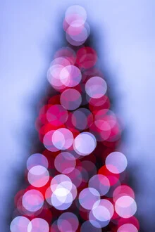 Photo art by Tal Paz-fridman: festive scene at the London Eye with Christmas tree and lights
