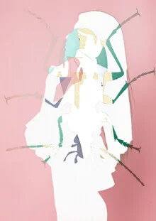 Illustration von Marko Köppe: surrealistisches Porträt mit traumhaftem Gefühl