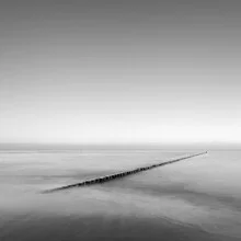 Photo art by Thomas Wegner: calm black-and-white seaside mood at the Baltic Sea