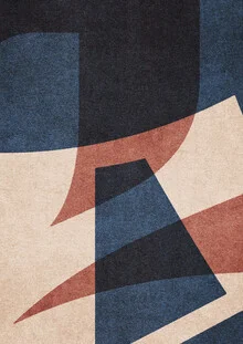 Abstract illustration by Daniel Coulmann: geometric letter shapes