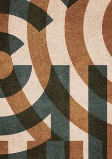 Illustration von Daniel Coulmann: abstrakte Buchstaben in geometrischem Stil