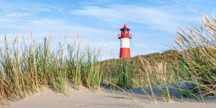 Photo art by Jan Becke: panoramic view of the coast at List Ost on Sylt