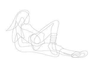 Sasha Lend, Reclining woman (Ruanda, Afrika)