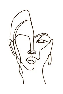 Illustration by Uma Gokhale: aesthetic representation of a face with creative lines