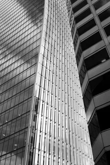 Black and white photo art by Tonio Bessa: reflective skyscraper in London