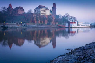 Fotokunst von Martin Wasilewski: sanfte Morgendämmerung über Tangermünde