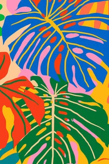 Illustration by Uma Gokhale: woman with a colorful mind in neutral tones